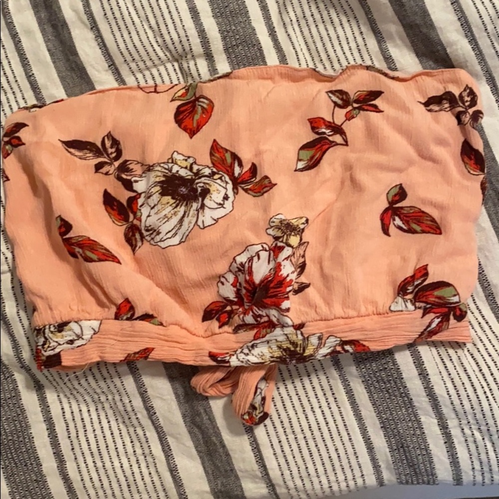 Floral tube top